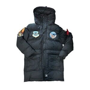 NWT Alpha Industries NASA 2nd Bomb Squadron 59 FTR Black Bomber Jacket Large